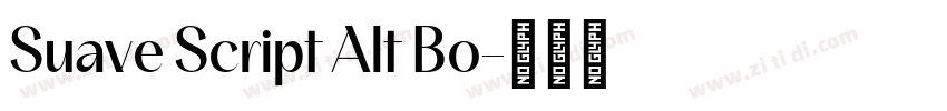 Suave Script Alt Bo字体转换